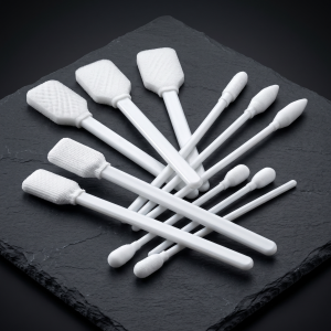 Polyester Cleanroom Swabs (Double-Layer Fabric Tip)