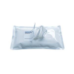 100% Knitted Polyester Pre-Saturated Wipes